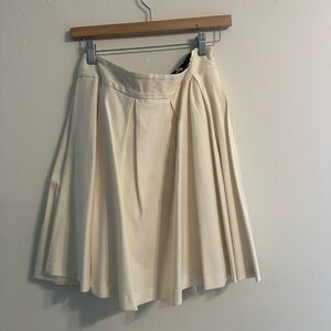 Milly Cream Skater Skirt